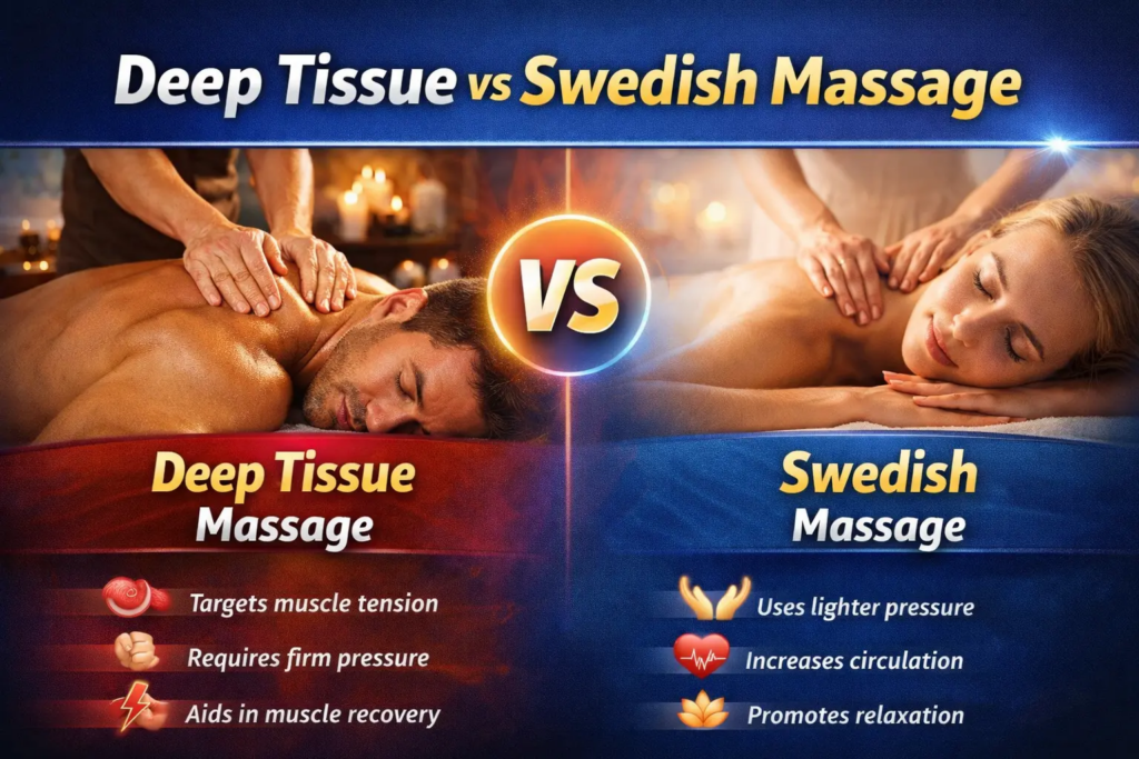 deep tissue massage vs Swedish massage